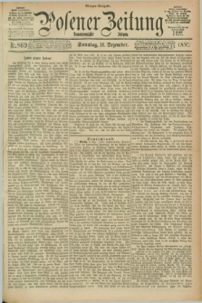 Posener Zeitung. Jg.99, Nr. 869 (11 Dezember 1892) - Morgen=Ausgabe. + dod.