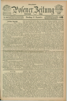 Posener Zeitung. Jg.99, Nr. 905 (27 Dezember 1892) - Mittag=Ausgabe.