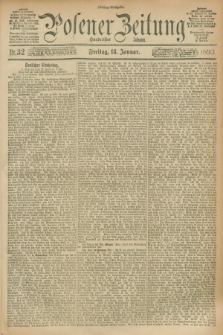 Posener Zeitung. Jg.100, Nr. 32 (13 Januar 1893) - Mittag=Ausgabe.