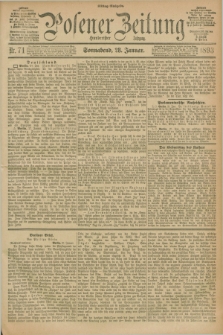 Posener Zeitung. Jg.100, Nr. 71 (28 Januar 1893) - Mittag=Ausgabe.