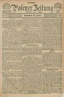Posener Zeitung. Jg.100, Nr. 72 (28 Januar 1893) - Abend=Ausgabe.