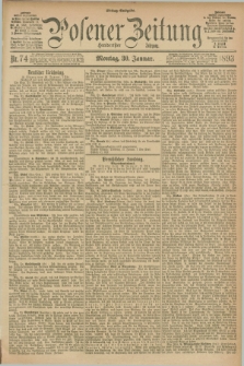 Posener Zeitung. Jg.100, Nr. 74 (30 Januar 1893) - Mittag=Ausgabe.