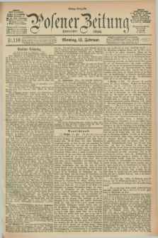 Posener Zeitung. Jg.100, Nr. 110 (13 Februar 1893) - Mittag=Ausgabe.