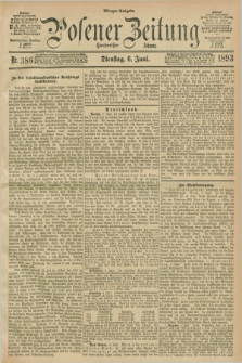 Posener Zeitung. Jg.100, Nr. 386 (6 Juni 1893) - Morgen=Ausgabe. + dod.