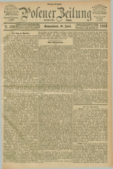 Posener Zeitung. Jg.100, Nr. 398 (10 Juni 1893) - Morgen=Ausgabe. + dod.