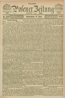 Posener Zeitung. Jg.100, Nr. 399 (10 Juni 1893) - Mittag=Ausgabe.