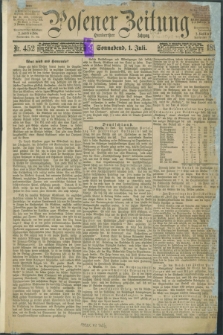 Posener Zeitung. Jg.100, Nr. 452 (1 Juli 1893) - Morgen=Ausgabe. + dod.