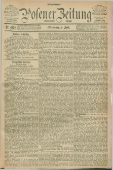 Posener Zeitung. Jg.100, Nr. 462 (5 Juli 1893) - Mittag=Ausgabe.