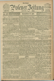 Posener Zeitung. Jg.100, Nr. 490 (15 Juli 1893) - Abend=Ausgabe.