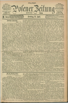 Posener Zeitung. Jg.100, Nr. 504 (21 Juli 1893) - Mittag=Ausgabe.