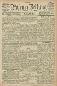 Posener Zeitung. Jg.100, Nr. 523 (28 Juli 1893) - Abend=Ausgabe.