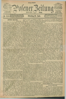 Posener Zeitung. Jg.100, Nr. 528 (31 Juli 1893) - Mittag=Ausgabe.