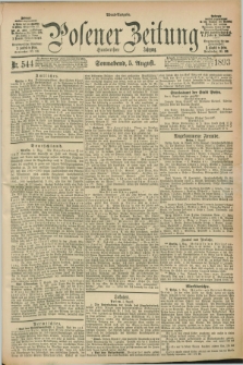 Posener Zeitung. Jg.100, Nr. 544 (5 August 1893) - Abend=Ausgabe.