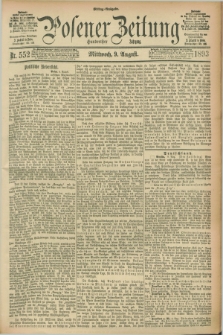 Posener Zeitung. Jg.100, Nr. 552 (9 August 1893) - Mittag=Ausgabe.
