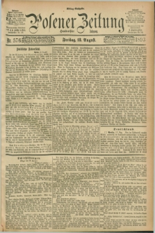 Posener Zeitung. Jg.100, Nr. 576 (18 August 1893) - Mittag=Ausgabe.
