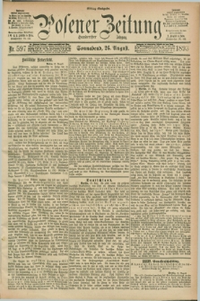 Posener Zeitung. Jg.100, Nr. 597 (26 August 1893) - Mittag=Ausgabe.