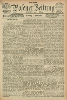 Posener Zeitung. Jg.100, Nr. 618 (4 September 1893) - Mittag=Ausgabe.