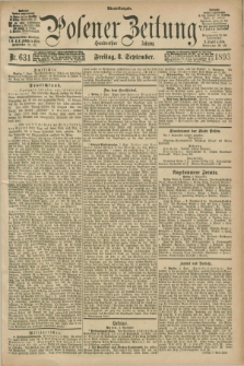 Posener Zeitung. Jg.100, Nr. 631 (8 September 1893) - Abend=Ausgabe.