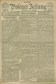 Posener Zeitung. Jg.100, Nr. 654 (18 September 1893) - Mittag=Ausgabe.
