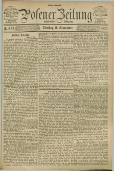 Posener Zeitung. Jg.100, Nr. 657 (19 September 1893) - Mittag=Ausgabe.