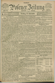 Posener Zeitung. Jg.100, Nr. 658 (19 September 1893) - Abend=Ausgabe.