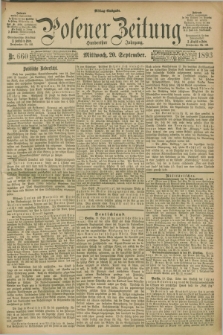 Posener Zeitung. Jg.100, Nr. 660 (20 September 1893) - Mittag=Ausgabe.