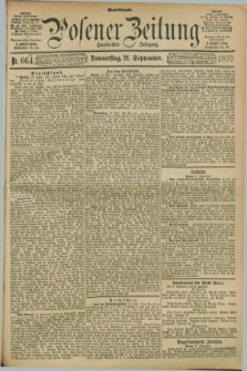 Posener Zeitung. Jg.100, Nr. 664 (21 September 1893) - Abend=Ausgabe.