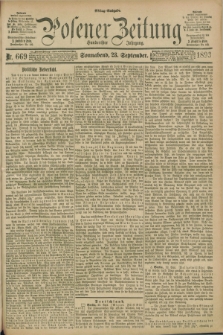 Posener Zeitung. Jg.100, Nr. 669 (23 September 1893) - Mittag=Ausgabe.