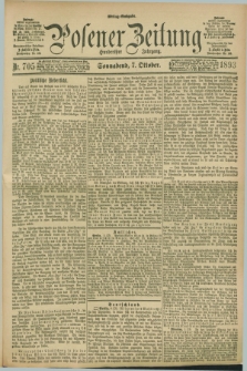 Posener Zeitung. Jg.100, Nr. 705 (7 Oktober 1893) - Mittag=Ausgabe.