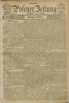 Posener Zeitung. Jg.100, Nr. 708 (9 Oktober 1893) - Mittag=Ausgabe.
