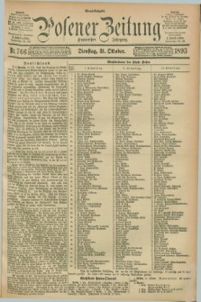Posener Zeitung. Jg.100, Nr. 766 (31 Oktober 1893) - Abend=Ausgabe.