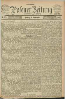 Posener Zeitung. Jg.100, Nr. 774 (3 November 1893) - Mittag=Ausgabe.