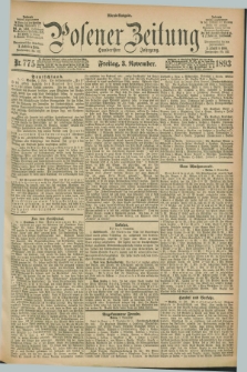 Posener Zeitung. Jg.100, Nr. 775 (3 November 1893) - Abend=Ausgabe.