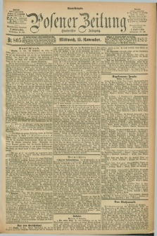 Posener Zeitung. Jg.100, Nr. 805 (15 November 1893) - Abend=Ausgabe.