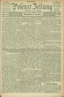 Posener Zeitung. Jg.100, Nr. 881 (16 Dezember 1893) - Morgen=Ausgabe. + dod.