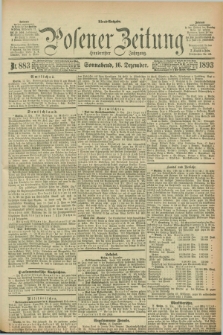 Posener Zeitung. Jg.100, Nr. 883 (16 Dezember 1893) - Abend=Ausgabe.