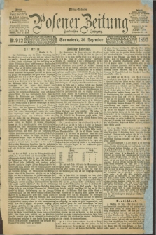 Posener Zeitung. Jg.100, Nr. 912 (30 Dezember 1893)