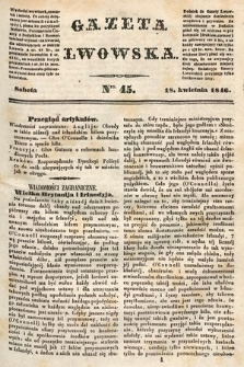 Gazeta Lwowska. 1846, nr 45