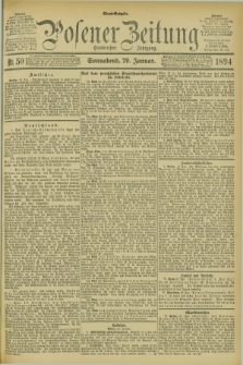 Posener Zeitung. Jg.101, Nr. 50 (20 Januar 1894) - Abend=Ausgabe.