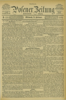Posener Zeitung. Jg.101, Nr. 131 (21 Februar 1894)