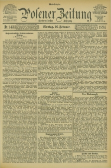 Posener Zeitung. Jg.101, Nr. 143 (26 Februar 1894)