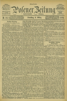 Posener Zeitung. Jg.101, Nr. 163 (6 März 1894) - Mittag=Ausgabe.