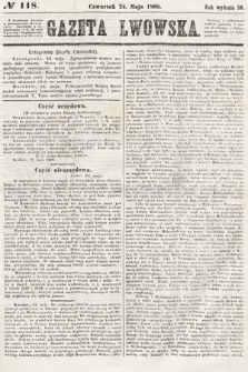 Gazeta Lwowska. 1866, nr 118