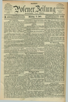 Posener Zeitung. Jg.101, Nr. 453 (2 Juli 1894) - Abend=Ausgabe.
