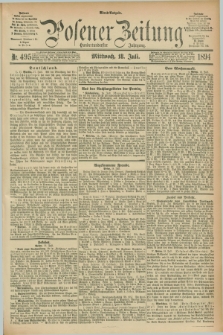 Posener Zeitung. Jg.101, Nr. 495 (18 Juli 1894) - Abend=Ausgabe.