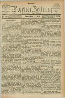 Posener Zeitung. Jg.101, Nr. 497 (19 Juli 1894) - Mittag=Ausgabe.