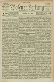 Posener Zeitung. Jg.101, Nr. 499 (20 Juli 1894) - Morgen=Ausgabe. + dod.