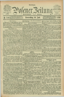 Posener Zeitung. Jg.101, Nr. 516 (26 Juli 1894) - Abend=Ausgabe.