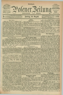 Posener Zeitung. Jg.101, Nr. 555 (10 August 1894) - Abend=Ausgabe.