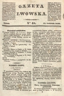 Gazeta Lwowska. 1846, nr 48